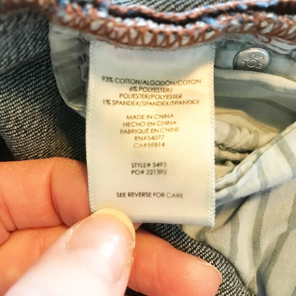 CABI Skinny Dark Wash Low Rise Stretch Blue Denim Jeans Womens 2 - Picture 6 of 10